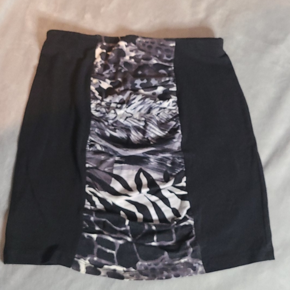 Zebra/Cheetah print Mini Skirt sz Small